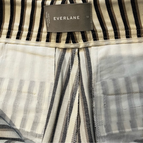 NWT, Everlane The TENCEL Way-High Taper Pant Ombre Stripe, Sz 14 - Picture 14 of 15